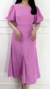 SV 6628 - Pepirra Dress | Silvervogue | Gaun Midi Katun Poliester Pakaian Wanita