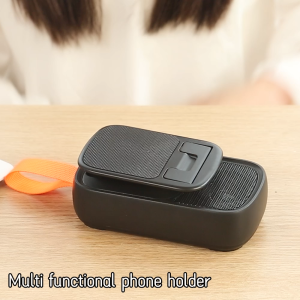 Three-in-one mobile phone holder Bluetooth speaker mobile power bank with smart flashing light lazy desktop multi-function mobile phone holder