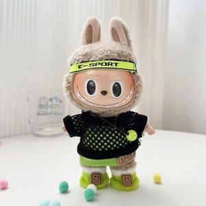 17cm Labubu Blind Box Pendant Doll Tennis Boy Cloth Material Toy for Boys And Girls under 14 Years Old Chinese Manufacturer
