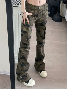 กางเกงยีนส์ทรงหลวมขาตรงทรงหลวมสำหรับผู้ชายและผู้หญิง CleanFit กางเกงยีนส์ทรง American High Street ทรงขาบาน