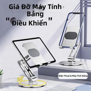 HOOYS | Giá Đỡ Để Bàn Có Thể Gập Lại Và Điều Chỉnh Được Cho Điện Thoại Và Máy Tính Bảng - Giá Đỡ Tiện Dụng Cho Phát Trực Tiếp Và Đọc Sách - Giá Đỡ Để Bàn Bằng Nhôm