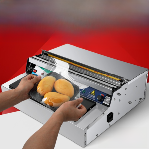 Plastic Wrap Packing Machine Automatic Cutting and Sealing Machine Vegetable Supermarket Fruit 50cm Fresh Film Machine Commercial Large Roll Sealing Machine Machine Film Sealing Machine Film Cutting Machine Laminator Stretch Wrap