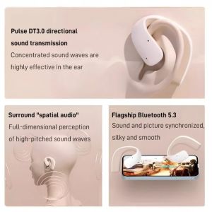 Stereo Surround Sports Bluetooth Headset Hanging Ear Ultra Long Standby Open Bluetooth Headset