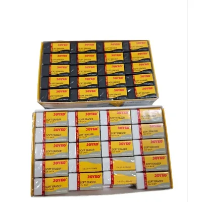 (12pcs) Penghapus pensil Joyko hitam putih kecil / Joyko eraser / karet penghapus