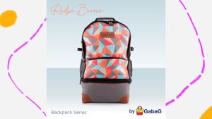 Gabag Tas Asi - Backpack Cooler Bag 2 in 1 BIMA / RAMADA / AQILA (Laptop Fit) - Motif Geometri Colorful dengan Kapasitas Laptop 14" - Gratis 2pcs Ice Gel Besar - Stylish, Modern, dan Praktis (Anti Bocor)