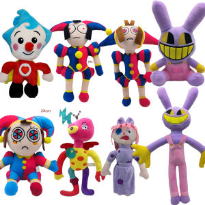Anime The Amazing Digital Circus Plush Clown Ragatha Pomni Cartoon Doll Joker Plush Soft Stuffed Sofa Decorate Christmas Gifts