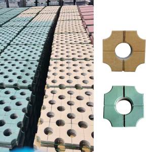 Road Middle Hole Grass Planting Brick Model Parking Lot Municipal Lawn Brick Mould