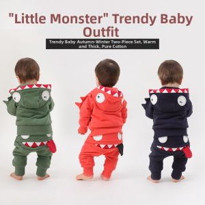 Cotton Thickened Thermal Kids Clothing 2 Set