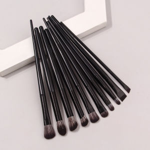 Bộ Cọ Trang Điểm Mắt Chuyên Nghiệp 10 Chiếc - Cọ Kẻ Mắt Phấn Mắt Và Kẻ Mày Dạng Góc Để Trang Điểm Mắt Chính Xác