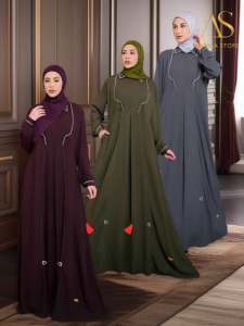 Baju Dress Gamis Wanita & Remaja Daily Outfit Nibras Resya 21