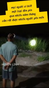 ĐÈN LED PIN SẠC ĐỘI ĐẦU KÍN NƯỚC SIÊU SÁNG CHÓA 100 MM X18 - 5000W