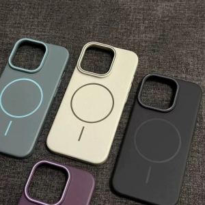 Ultra-Thin Matte Magnetic Ring iPhone Case New Model Protection for 16Promax 15Pro 14Plus IP13 Anti-Slip Simple Design