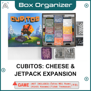 Cubitos: Cheese & Jetpack Expansion Board Game Box Organizer Insert