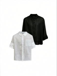 JCAESAR STUDIO | Tencel Linen Pulse Design Shirt Soft and Comfortable