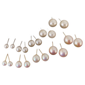 Elegant 925 Silver Pearl Stud Earrings Womens Ear Caring Hole Fashionable Minimalist Jewelry Pure Silver Ear Bars