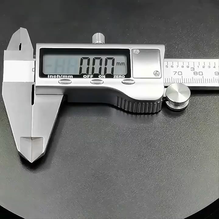 HiTools 6inch/150mm Electronic Vernier Digital Caliper Stainless Steel Digital Vernier Caliper OLED Display Micrometer Measuring Precision Composite Vernier with Plastic Case