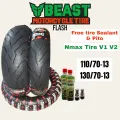 BEAST TIRE SIZE 13 FOR NMAX TIRE  V1 V2 WITH TIRE SEALANT & PITO. 