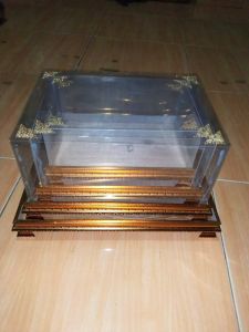 kotak hantaran seserahan mewah isi 4 dan 1 bok frame fiber