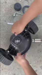 อุปกรณ์เสริมเครื่องตัดหญ้า  ล้อฝึกตัดหญ้า อะไหล่เครื่องตัดหญ้าอเนกประสงค์ ปรับได้ ติดตั้งและใช้งานง่าย