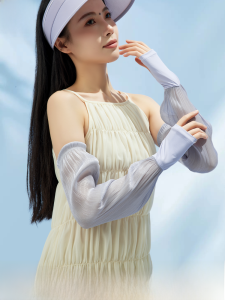 MiiOW | Tay áo chống nắng bằng lụa băng cho nữ Tay áo xe đạp leo núi ngoài trời thoáng khí Tay áo lái xe chống tia UV Tay áo mát mẻ mùa hè