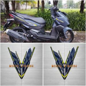STIKER STRIPING LIS LES BODY HONDA VARIO 160 2023 2024 BIRU DOFF