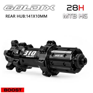 GOLDIX | GOLDIX M310 Mountain Bike Hub 28H 36T Ratchet For Shimano SRAM HG XD MS Freehub Body Bicycle Cycling Accessories