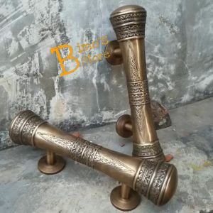 Handle Pintu Rumah Motif Godo Ukir Antik 30cm 2pcs Gagang Pintu Tarikan Pintu Antik