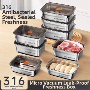 Food-Grade Stainless Steel 316 Airtight Lunch Box