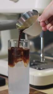 ถ้วยตวงช็อตกาแฟและเอสเปรสโซ่ สแตนเลส304 | พร้อมสเกลวัดปริมาตร ขอบเทรูปตัววี