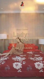 Bed Cover Lady Rose King Size 180x200 Terbaru - Premium Tidak Luntur Halus Lembut dan Original