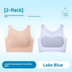 miiow | Ultra-Thin Invisible Cat-Woman Strap Vest Underwear Ice-Silk 2025 Integrated Bra Pad Backless One-Piece Womens Underwear