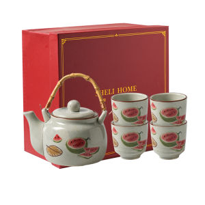 SHELI | Chinese Ceramic Retro Tea Set for Home and Living Room