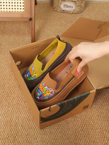 Joy&Mario รองเท้าโลฟเฟอร์ผู้หญิง สไตล์การ์ตูน สวมใส่สบาย อเนกประสงค์