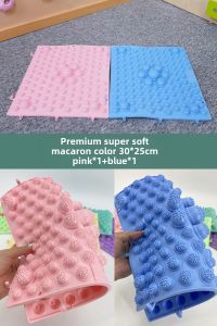 Sensory Integration Anti-Slip Bath Mat Massage Kids Toe Sole Finger Pressure Plate Toddler Tactile Trainer Toy Soft Pad