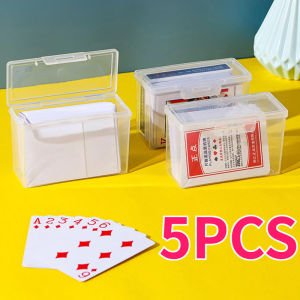 5PCSPlastic Clear Storage Box Storage Box Multipurpose For Game Card Rectangular Business Card Credit Card Holder Case Organizer