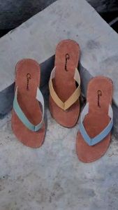 CMT Sandal Wanita Flat Jepit Terbaru Kulit Sintetis Sol Karet Anti Licin Motif Jepit Warna Kekinian Mona