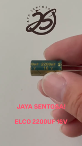 ELCO 2200UF 16V (1 BUAH) KAPASITOR CAPACITOR ELCO KAPASITOR ELKO KAPASITOR 2200 UF 16 V ups\n10 BUAH ELCO 2200UF 16V KAPASITOR CAPACITOR ELCO KAPASITOR ELKO KAPASITOR 2200 UF 16 V ups