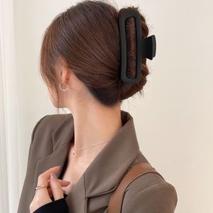 Kẹp Tóc Cá Mập Lớn Mờ Đơn Giản Phụ Kiện Tóc Nữ Kẹp Tóc Sau Đầu Kẹp Tóc Phụ Kiện Tóc Thời Trang Phụ Kiện Tóc Nữ