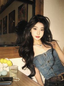 Retro Washed Denim Tube Top BUWAN STUDIO Short Length Womens Fashion Slimming Stylish Party Wear for 18-24 Years Old