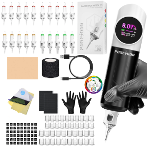 Poseidon | POSEIDON Tattoo Kit Or Tattoo Machnie New Panda For Permanent Makeup Tattoo Machine Kit Wireless Tattoo Power Supply Tattoo Kit