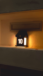 LED Solar House Number Light Outdoor Lighting Motion Sensor Automatic Night Light Lampu Solar Light Dinding Down Light