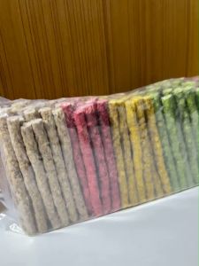 Goodboy ขนมหนังบด มันชี่แท่งกลม 1 กิโลกรัม - ชุดของ 10 หนังบดมันชี่แท่งกลม