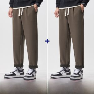 ROMON | Quần dài thể thao nam Romon mùa thu đông mới về thương hiệu nặng nề quần thể thao rộng rãi ống đứng quần dài thường ngày cho nam