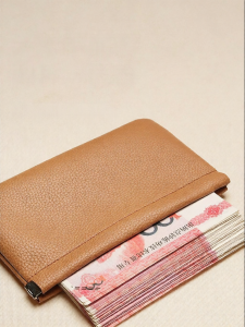 Cash Organizer Wallet Soft Leather