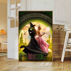 BILIBILI | Wicked Movie Cổ Điển Anime Poster Canvas Nghệ Thuật Treo Tường In Giấy Chống Thấm Nước Miếng Dán Cho Quán Cà Phê Thanh Trang Trí Phòng Nhiều Kích Cỡ Khác Nhau Có Sẵn