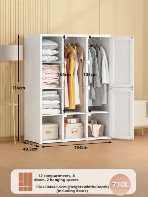 MAYi BOX | Easy Assembly Fabric Wardrobe for Home Bedroom Rental Spaces Modern Plastic