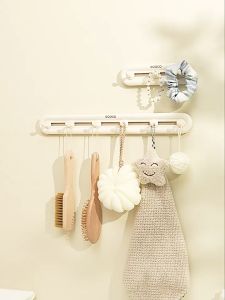 LODER ECOCO Rak Cangkuk Dinding Tanpa Paku | Sliding Wall Hook | Kitchen Bathroom Organizer Rak Gantung Serbaguna