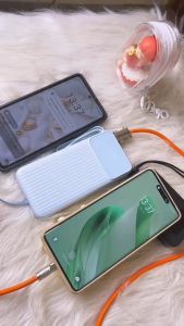 EEKOO 【ของแท้100%】20000mAh Power Bank ชาร์จเร็ว 22.5W แบตสำรอง มีสายในตัว จ่ายไฟช่อง USB เพาเวอร์แบงค์ พาเวอร์แบงค์ Fast Charging แบตเตอรี่สำรอง