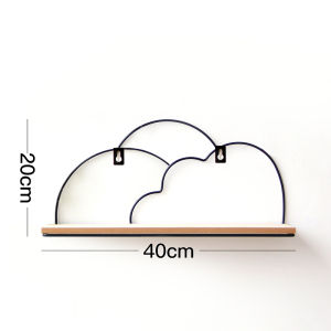 Living Room Wall Mounted Iron Art Shelf Bathroom Storage Rack Dormitory Bedside No Drilling Required Wall Storage Hanging Rack