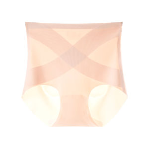 MiiOW | High-Waist Slimming Ice-Silk Briefs Womens Seamless Thin New 2025 Cooling Shapewear Plus Size Triangle Panties